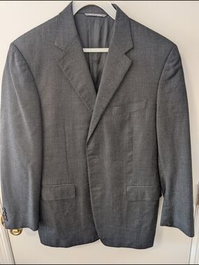 Canali Men's Charcoal Gray Sport Coat Euro Size 52